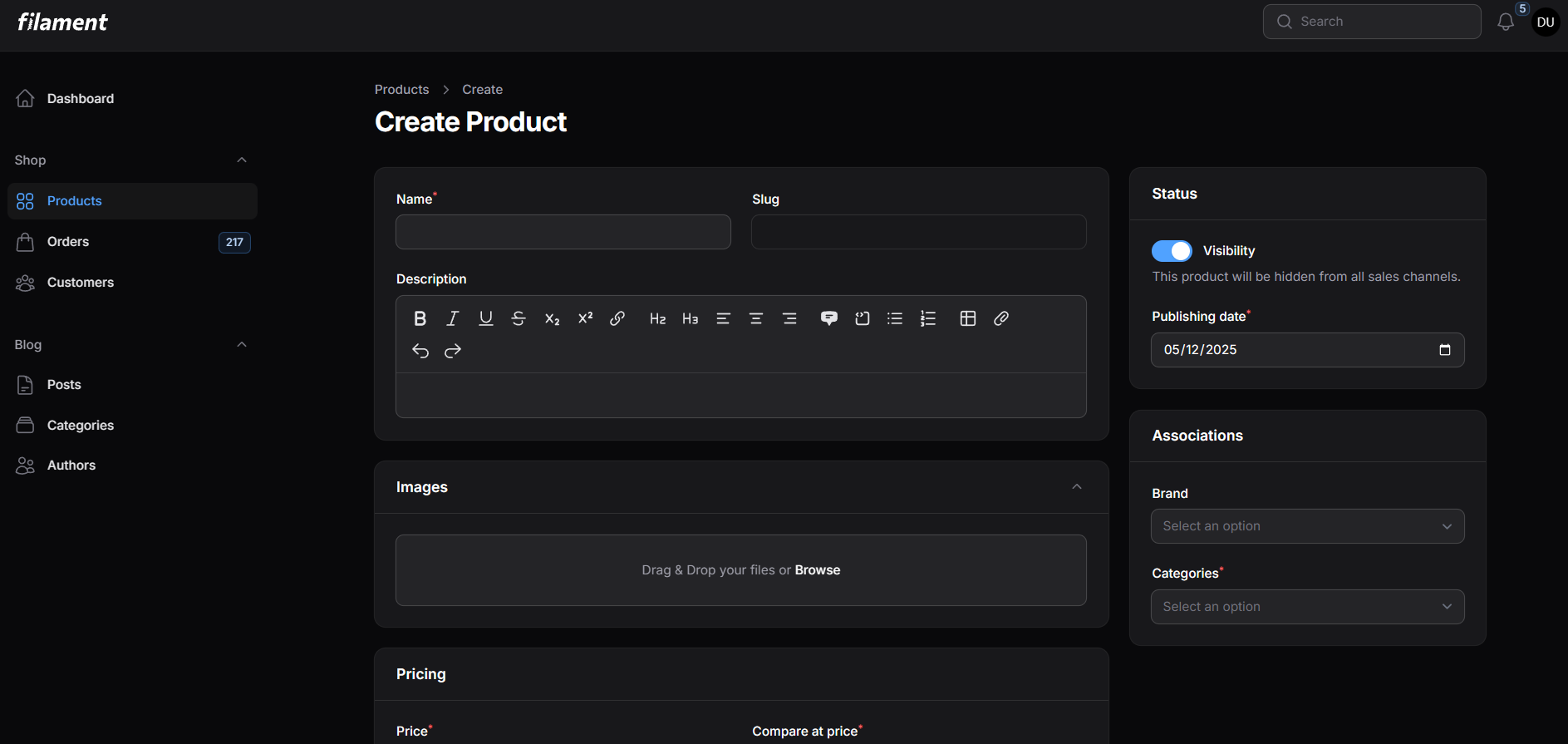 Form input data